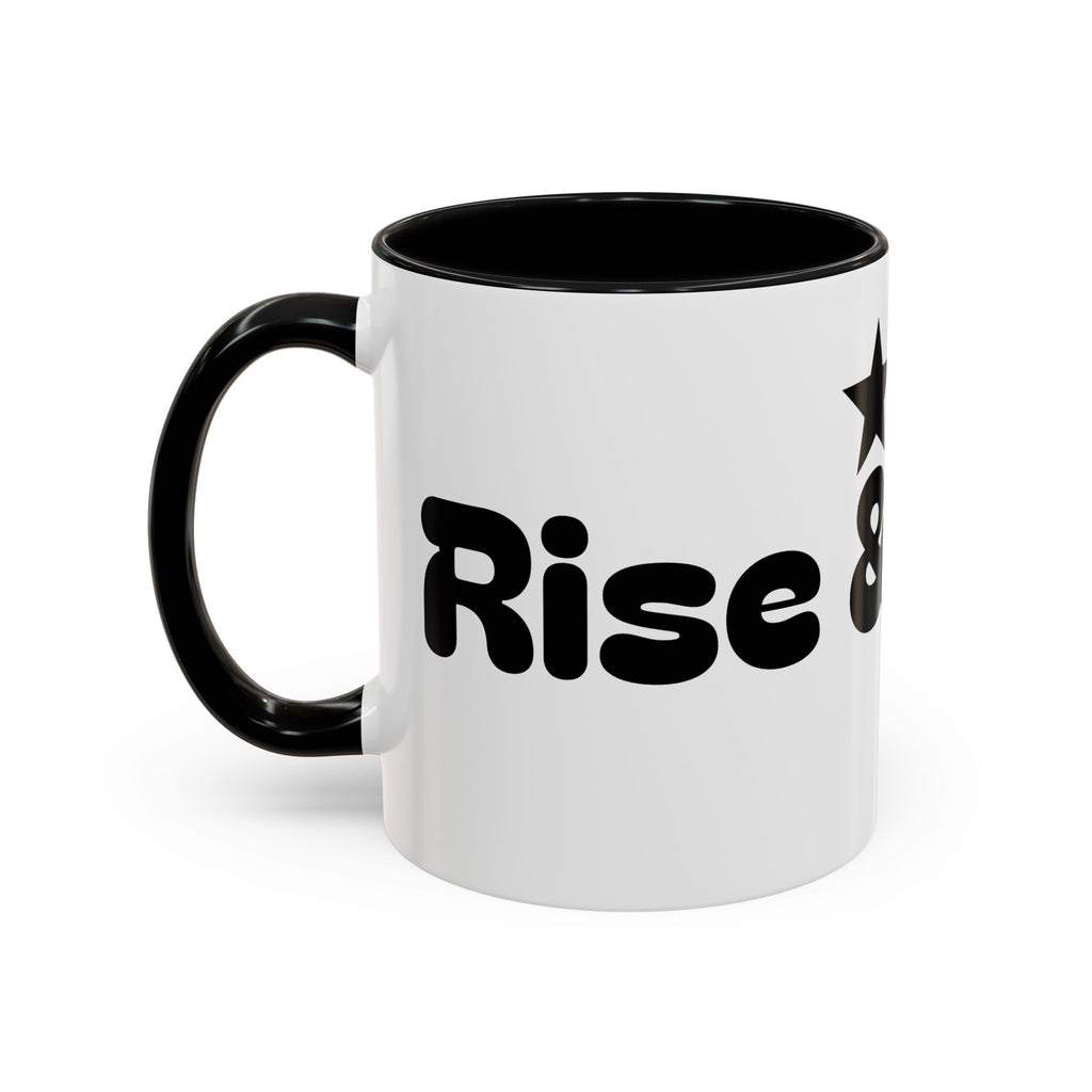 Coffee Mug — Rise & Grind Black Accent Ceramic Mug (11oz & 15oz)