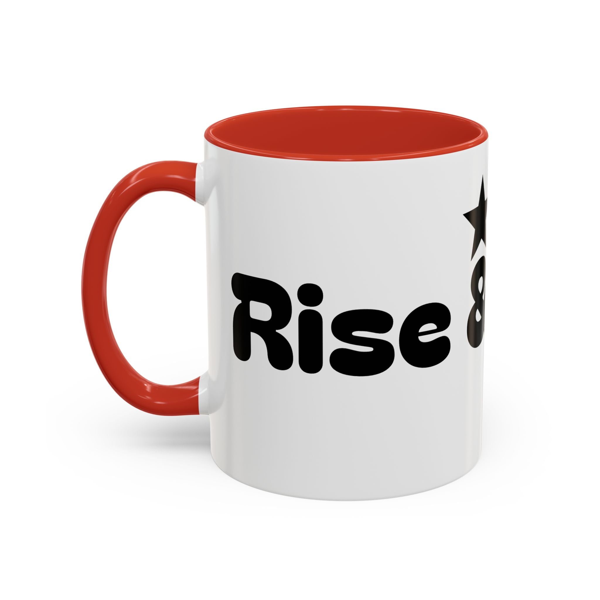 Coffee Mug — Rise & Grind Black Accent Ceramic Mug (11oz & 15oz)
