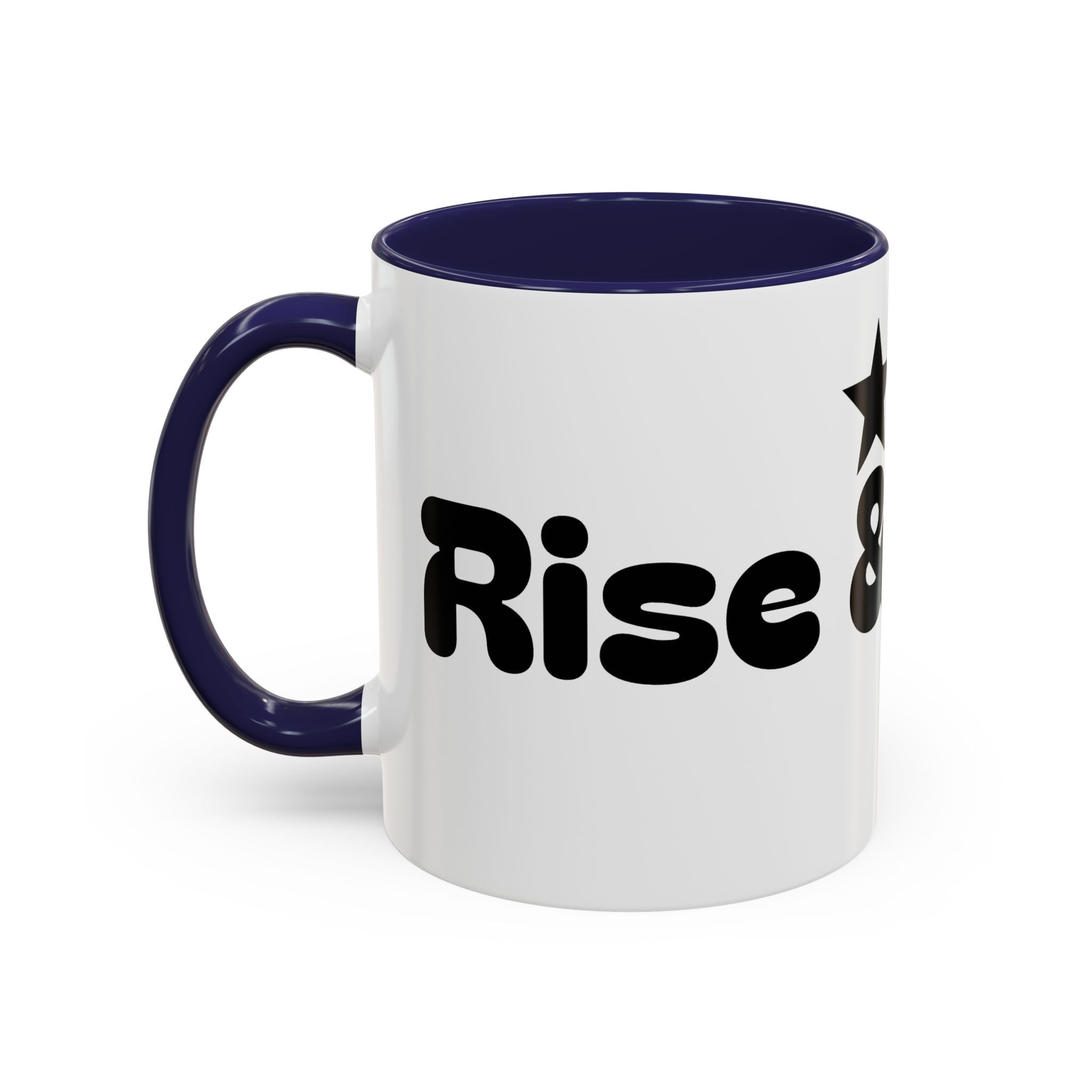 Coffee Mug — Rise & Grind Black Accent Ceramic Mug (11oz & 15oz)