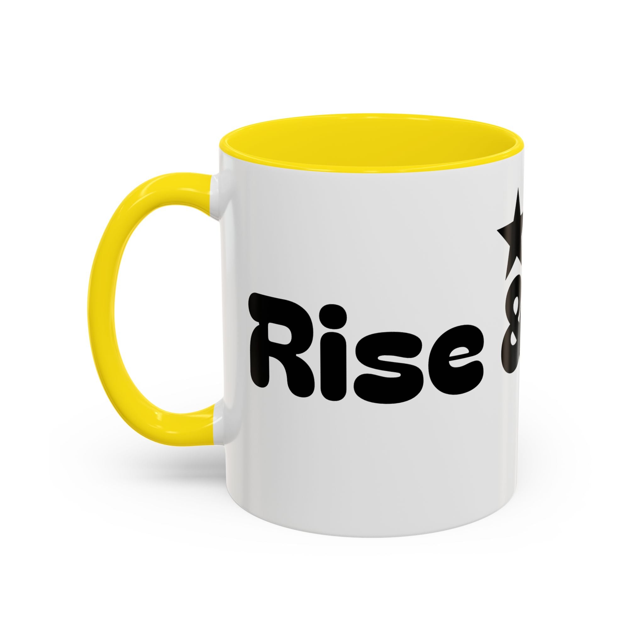 Coffee Mug — Rise & Grind Black Accent Ceramic Mug (11oz & 15oz)
